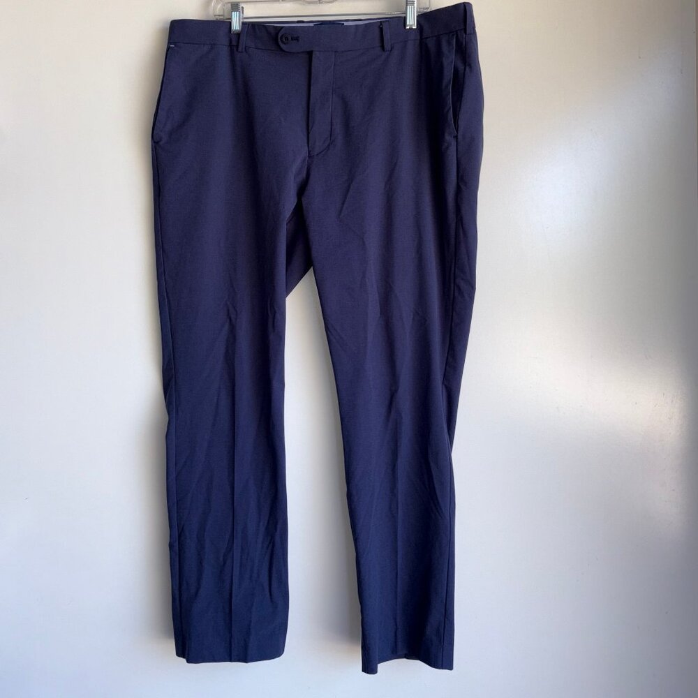 Peter Millar Crown Crafted Surge Tailored Fit Pants Size 40x30 Blue